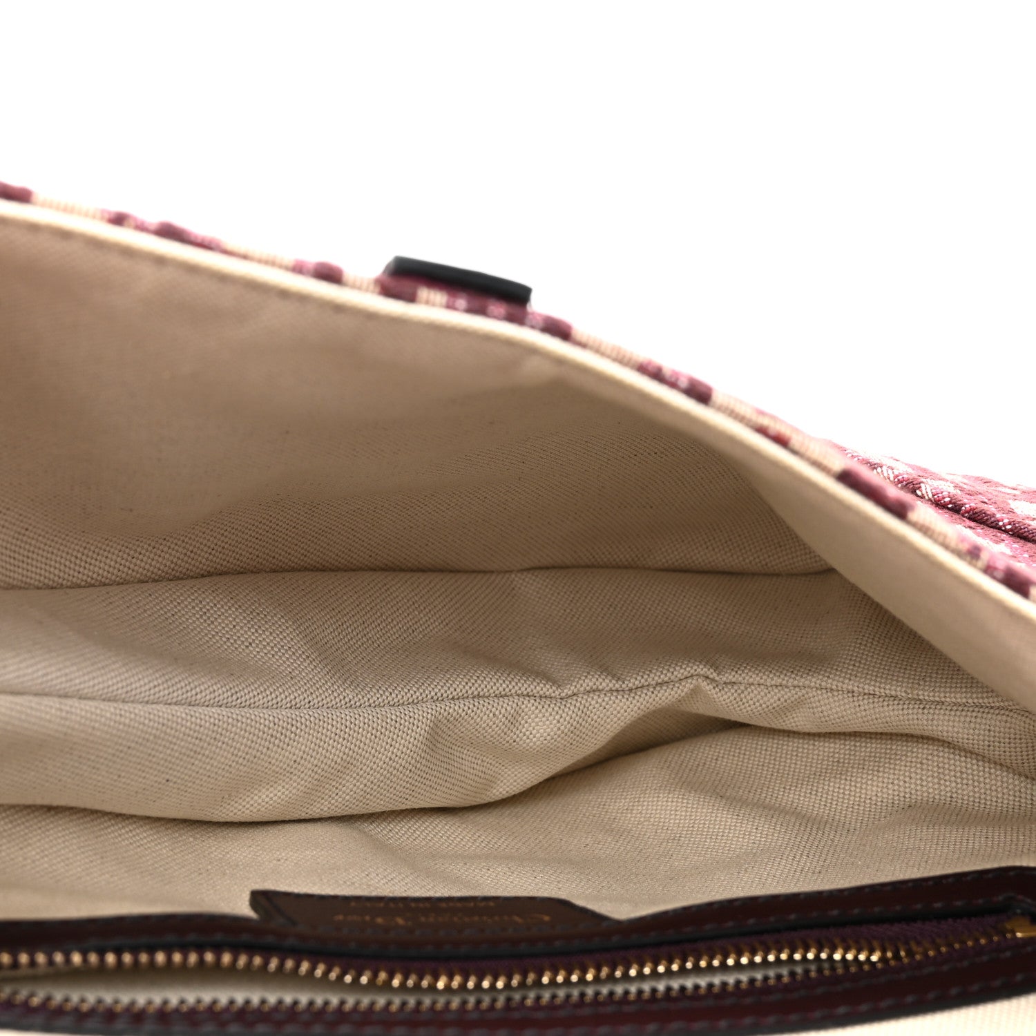 Christian Dior Oblique Saddle Bag Burgundy 5 of 10