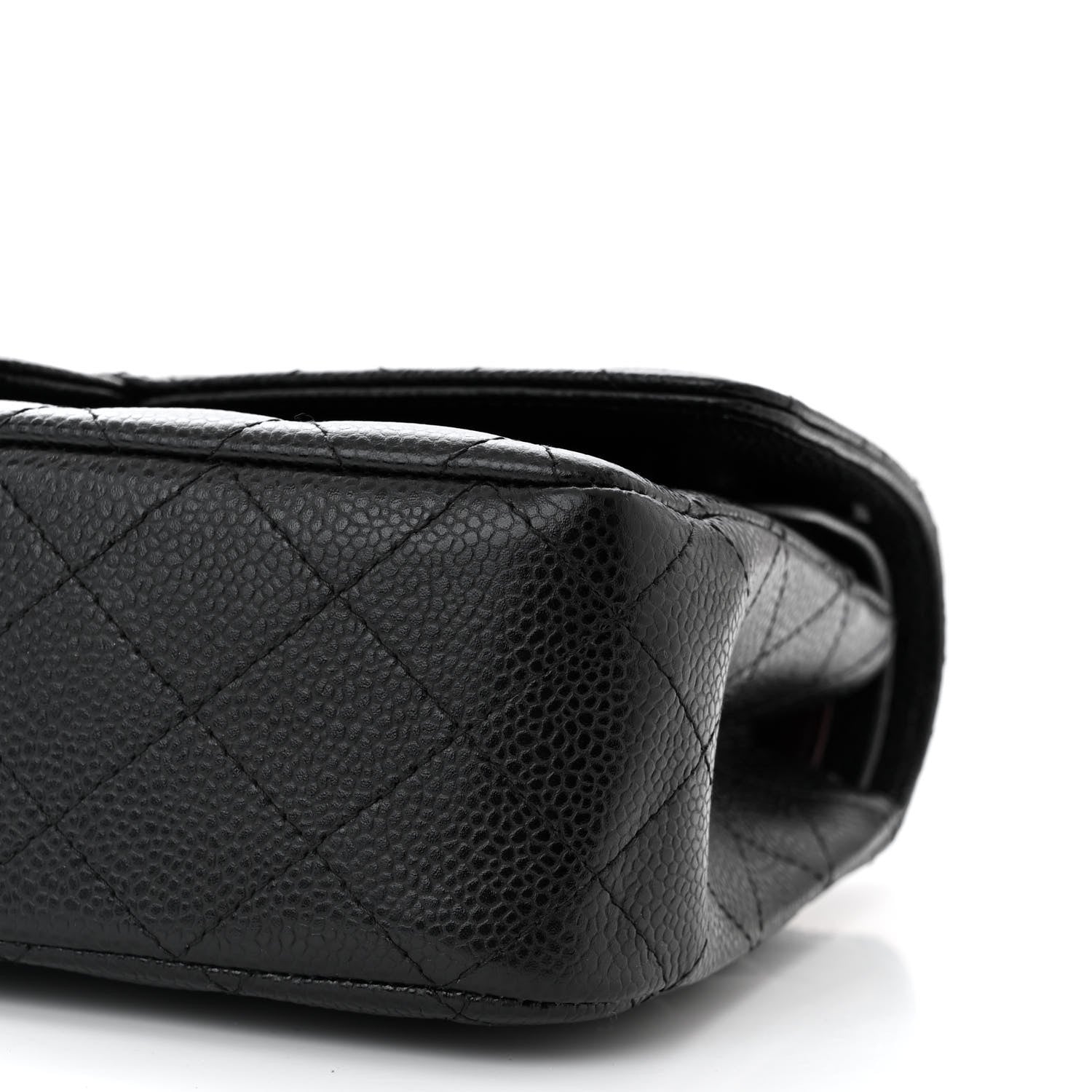 Chanel Caviar Quilted Medium Double Flap Black 10 of 12