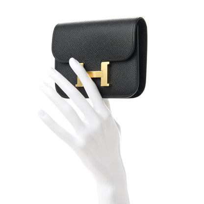 Hermes Epsom Constance Slim Wallet Black 2 of 11