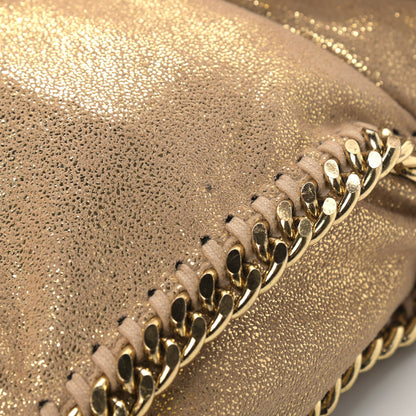 Stella McCartney Metallic Shaggy Deer Falabella Fold Over Tote Gold 9 of 9