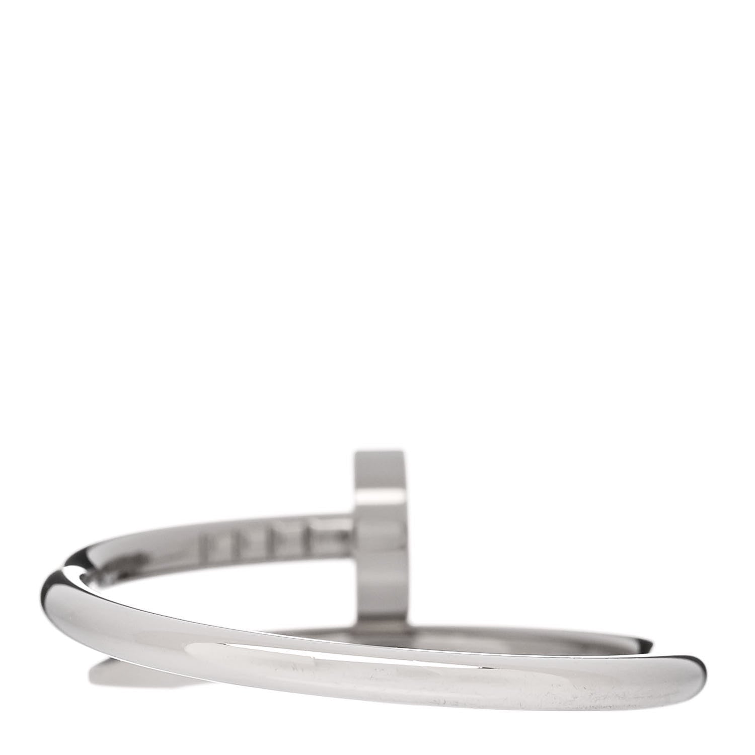 Cartier 18K White Gold Small Juste Un Clou Ring 56 7.5 3 of 5