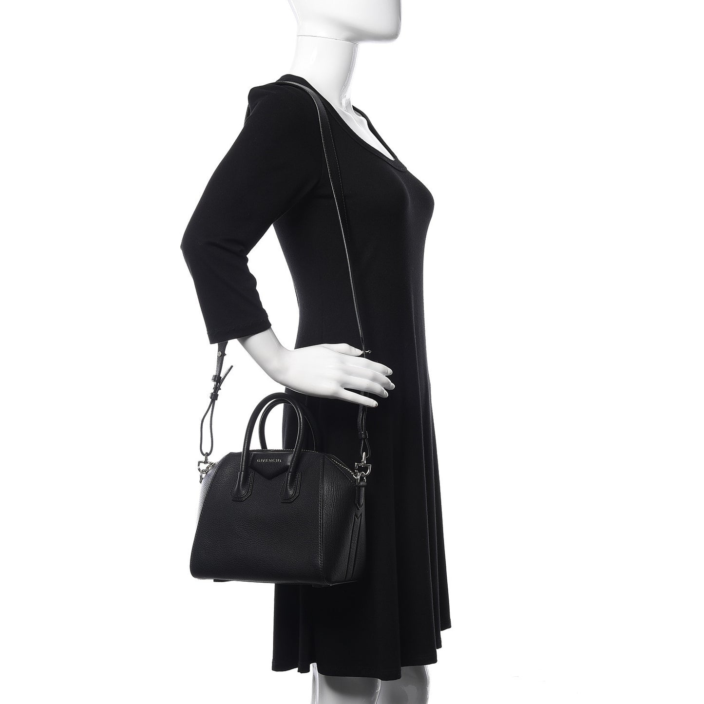 Sugar Goatskin Mini Antigona Black