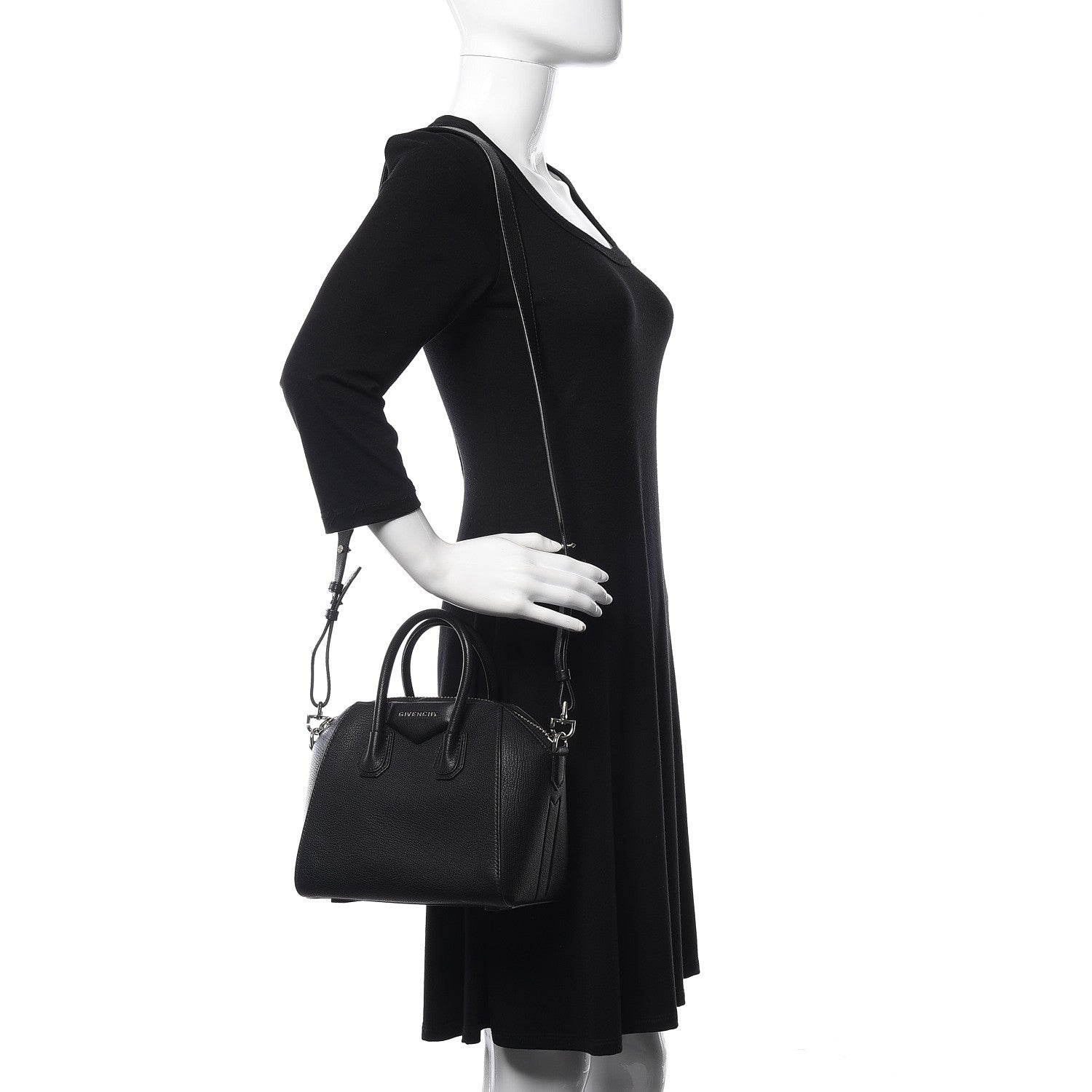 Givenchy Sugar Goatskin Mini Antigona Black 2 of 10