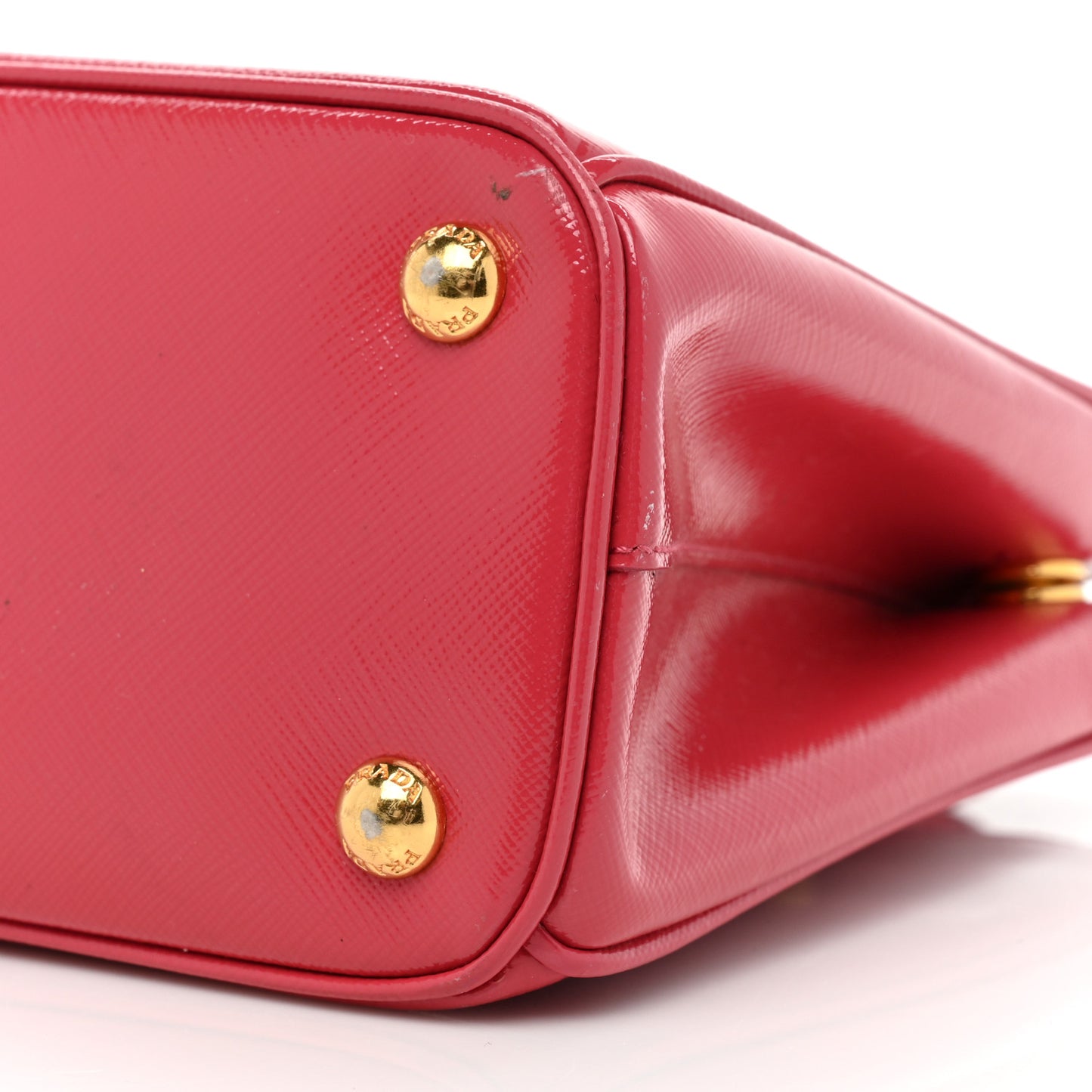 Saffiano Vernice Small Galleria Double Zip Tote Peonia