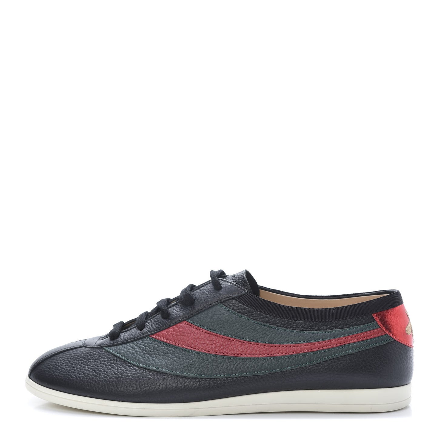 Grained Calfskin Mens Web Falacer Sneakers 8.5 Black