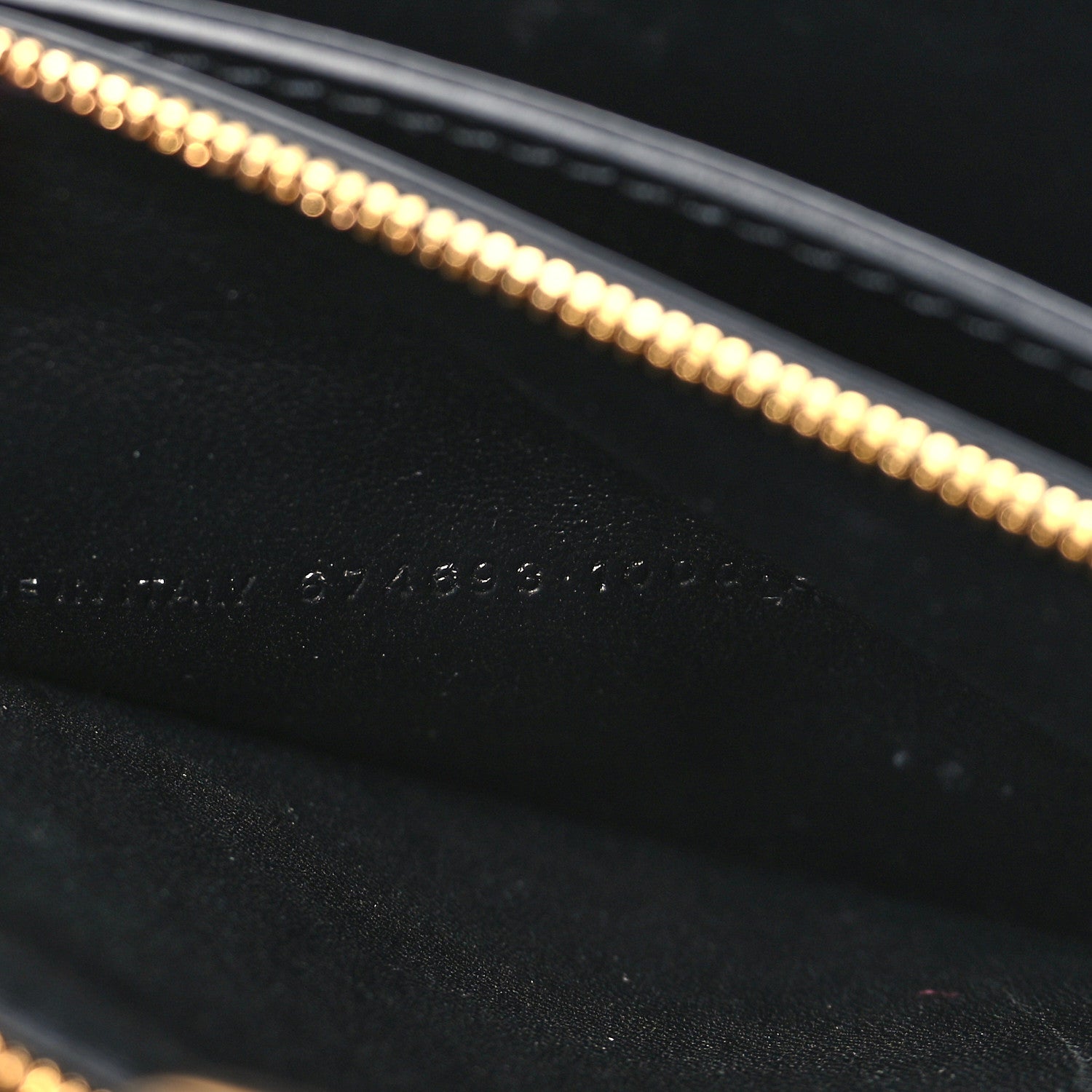 Balenciaga Calfskin Stripe Embossed Small Gossip Bag Black 7 of 9
