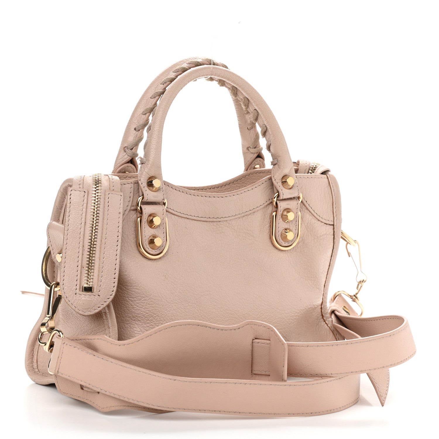 Balenciaga Chevre Gold Metallic Edge Hardware Mini City Rose Aubepine Bois de Rose 2 of 10