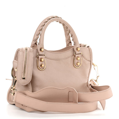 Balenciaga Chevre Gold Metallic Edge Hardware Mini City Rose Aubepine Bois de Rose 2 of 10