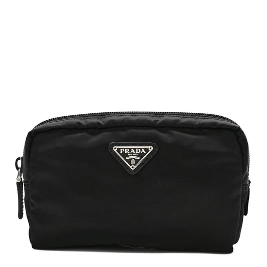 Nylon Vela Cosmetic Pouch Black