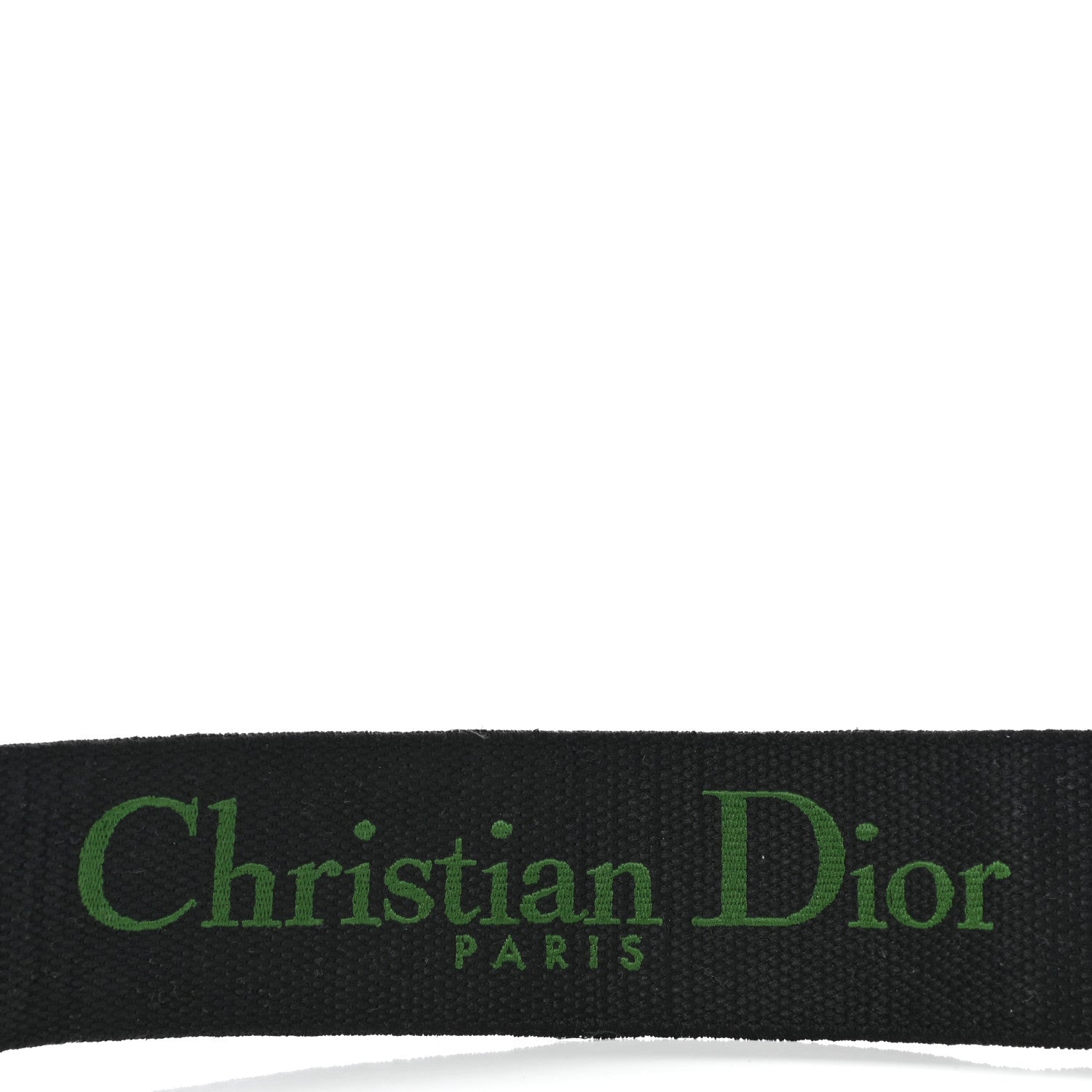 Christian Dior Canvas Embroidered Shoulder Strap Green 4 of 5