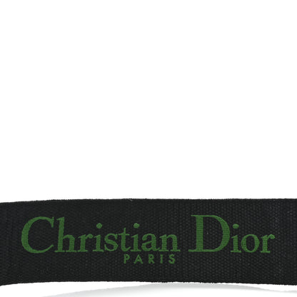 Christian Dior Canvas Embroidered Shoulder Strap Green 4 of 5