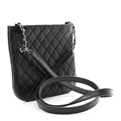 Chanel Aged Calfskin Quilted Crossbody Bag Black 3 of 10