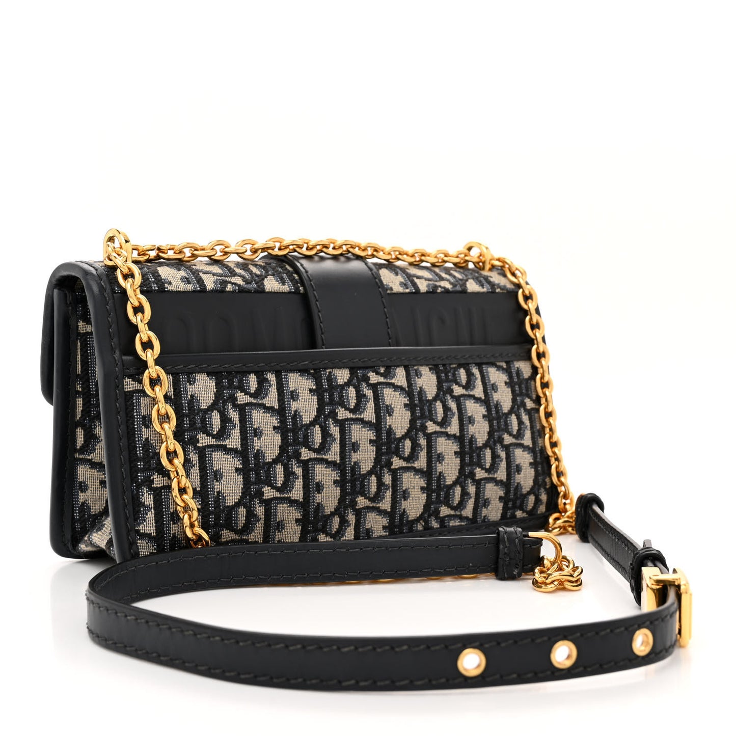 Oblique 30 Montaigne East West Chain Flap Bag Blue