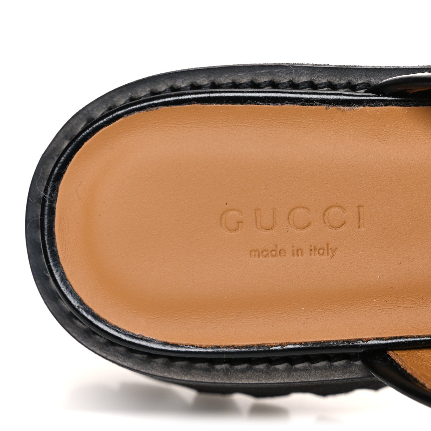 Gucci Cordovan Lux Womens Sylke Horsebit Platform Mules 37.5 Black 9 of 12