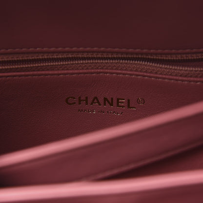 Chanel Lambskin Chevron Quilted Small Trendy CC Dual Handle Flap Bag Light Pink 6 of 10