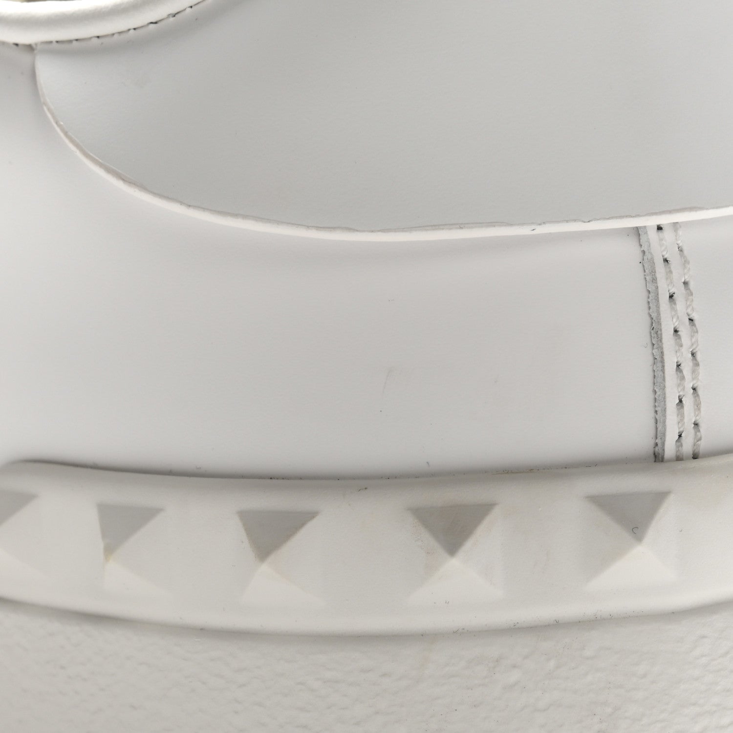 Valentino Garavani Calfskin Rockstud Untitled Open Sneakers 38 White 11 of 11