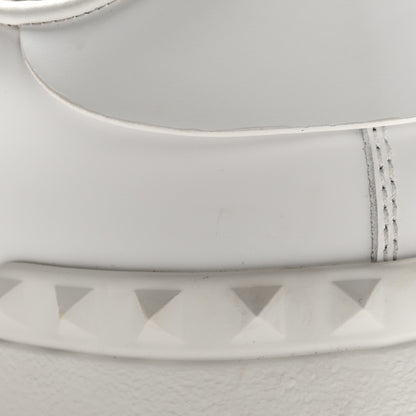 Valentino Garavani Calfskin Rockstud Untitled Open Sneakers 38 White 11 of 11