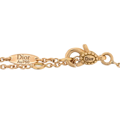Christian Dior 18K Yellow Gold Diamond Malachite Rose Des Vents Bracelet 3 of 3