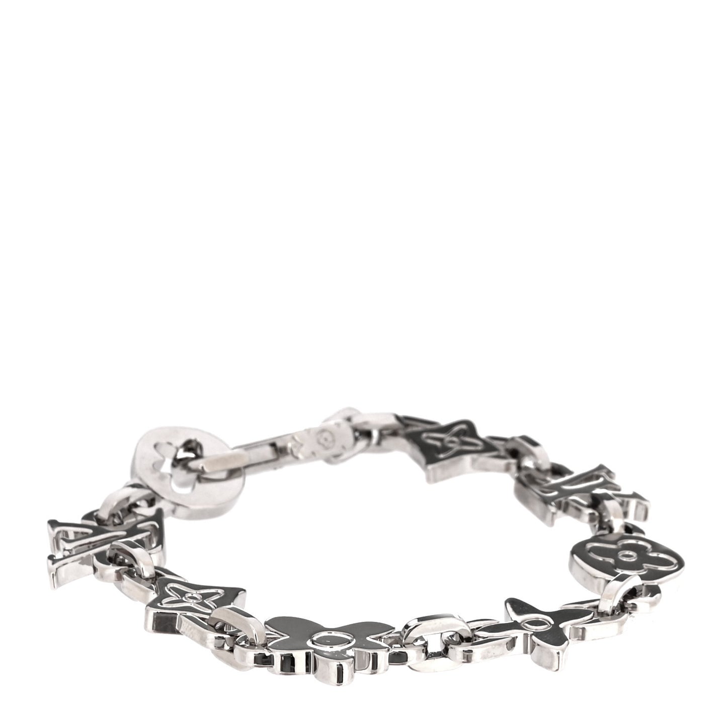 Monogram Craggy Bracelet M  Silver