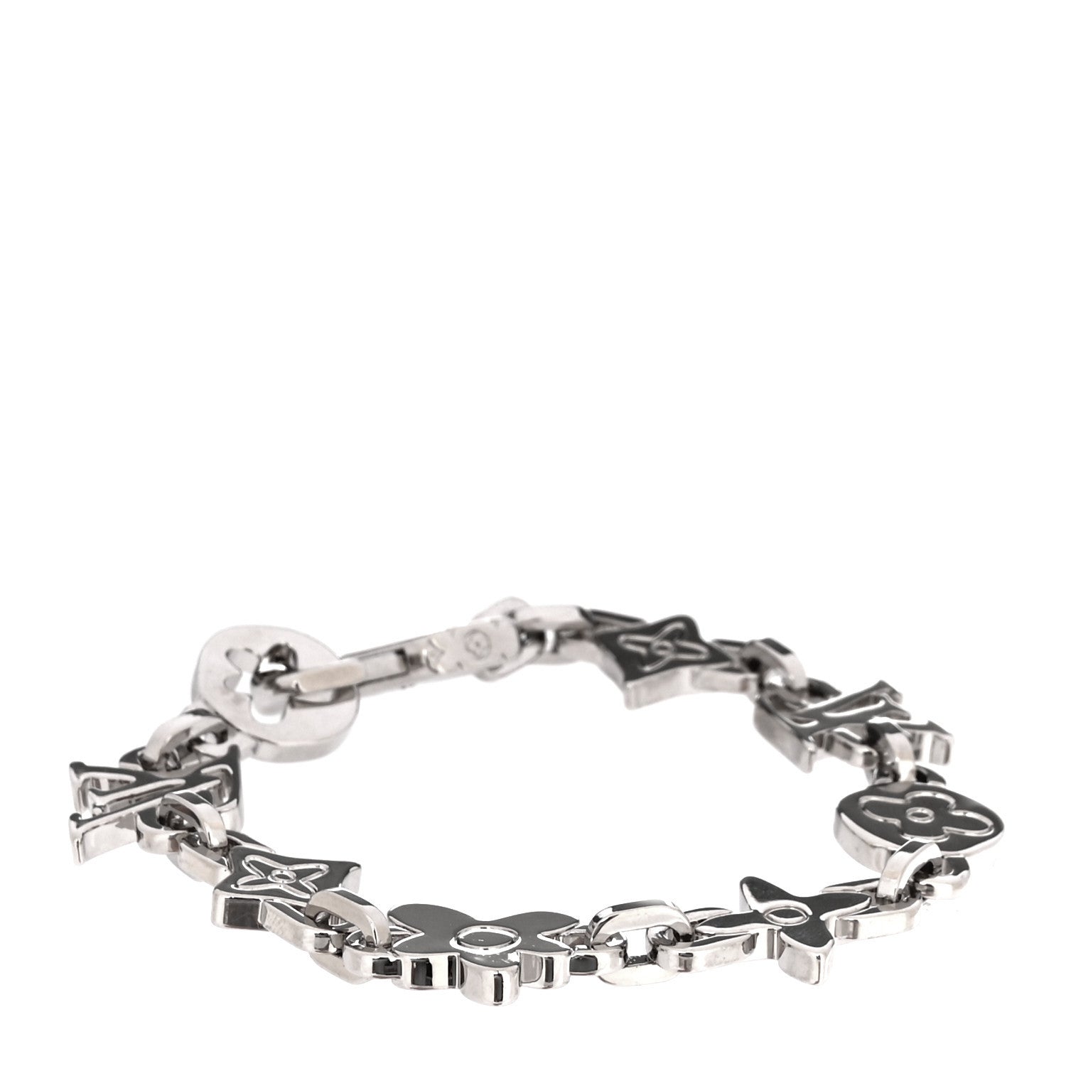 Louis Vuitton Monogram Craggy Bracelet M  Silver 1 of 5