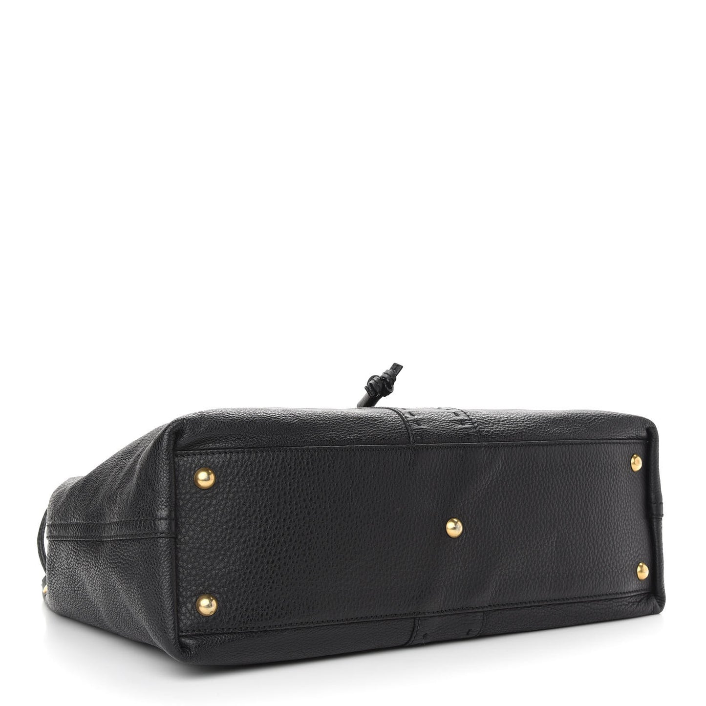 Calfskin Reversible Double Sac Y Tote Black Brown