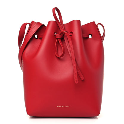 Mansur Gavriel Calfskin Mini Bucket Bag Flamma 1 of 7