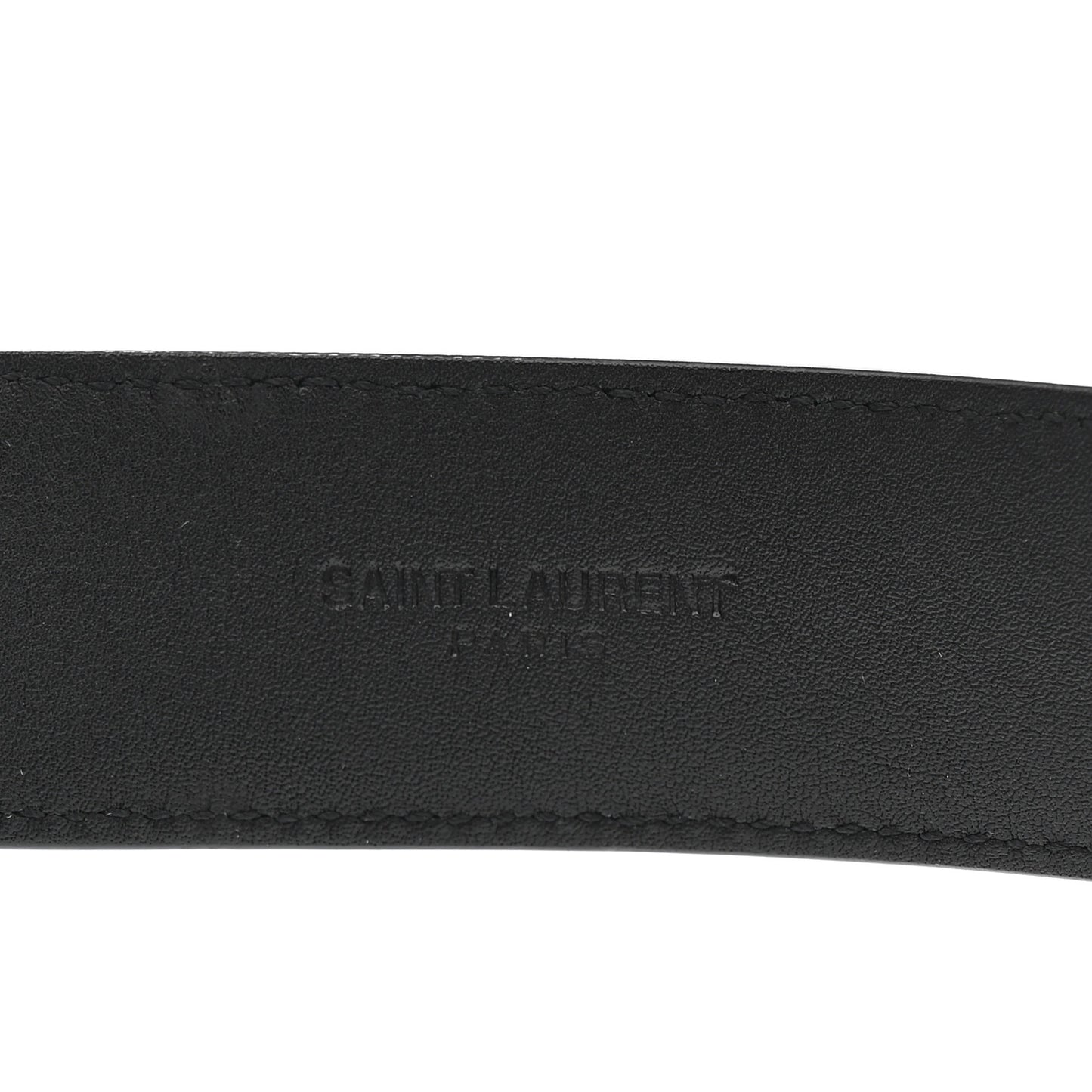 Smooth Calfskin Monogram Square Buckle Belt 75 30 Black