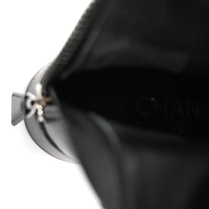 Chanel Calfskin Cap Toe CC Riding Boots 38.5 Black 6 of 13