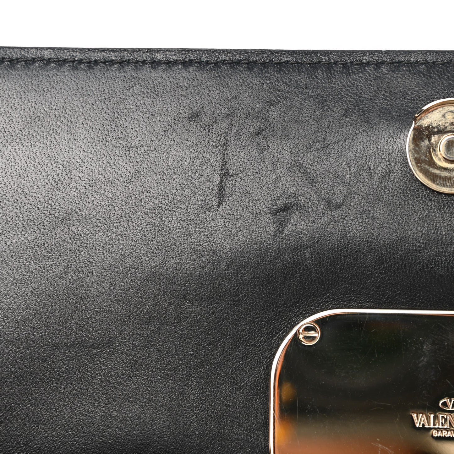 Silk Satin VCase Shoulder Bag Black