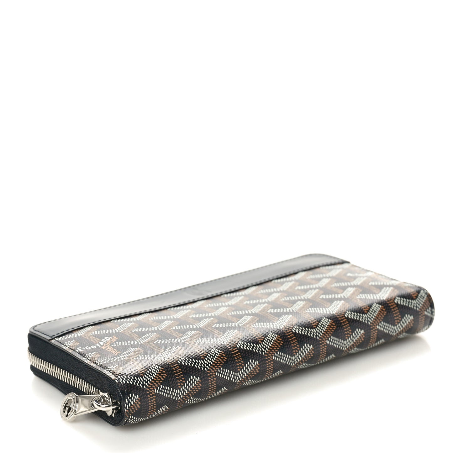 Goyardine Matignon Zip Around GM Wallet Black