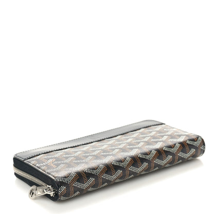 Goyard Goyardine Matignon Zip Around GM Wallet Black 4 of 8