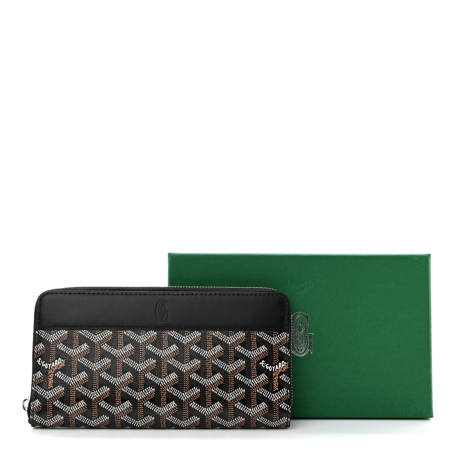 Goyard Goyardine Matignon Zip Around GM Wallet Black 7 of 7