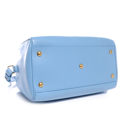 Saint Laurent Leather Classic Duffle 6 Bag Blue 4 of 8