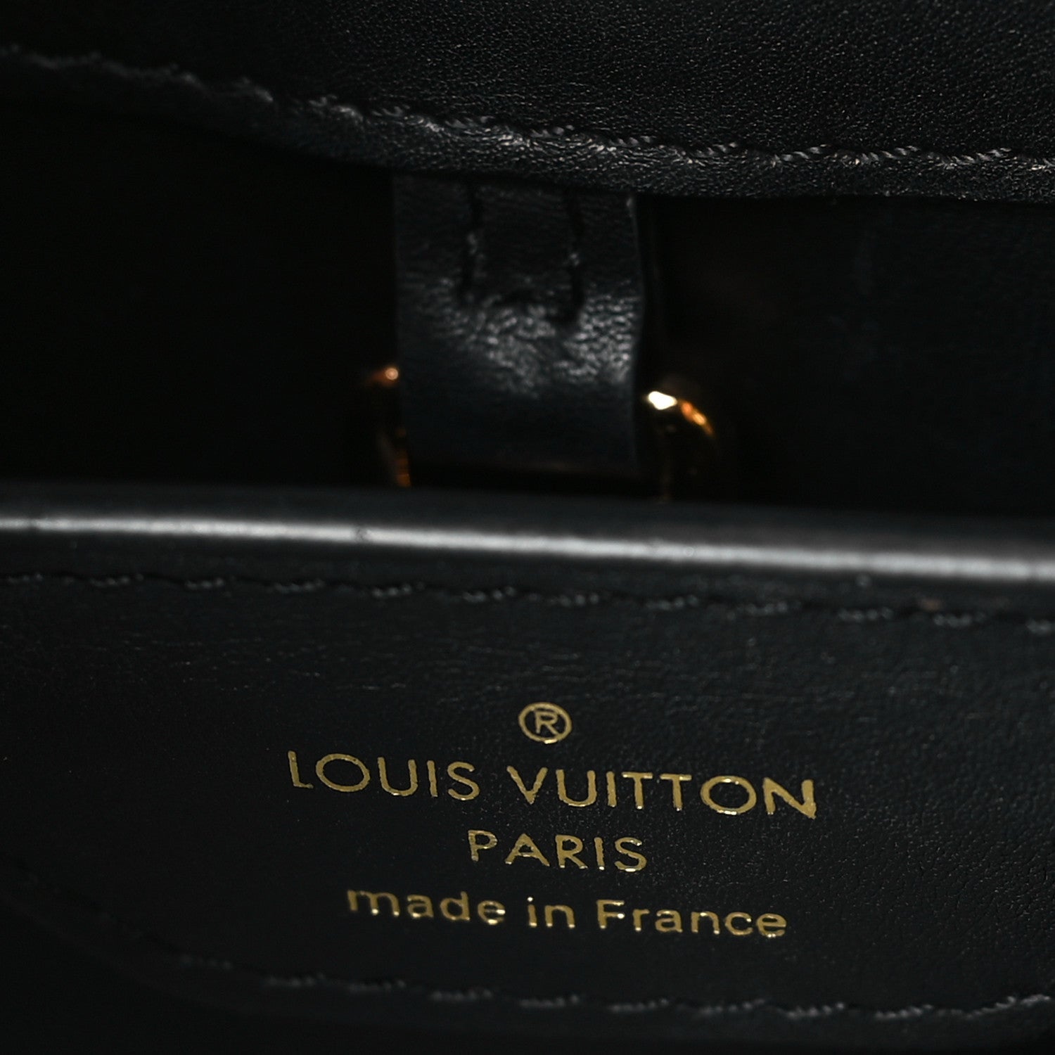 Louis Vuitton Lambskin Damier Quilt Capucines BB Matte Black 6 of 8