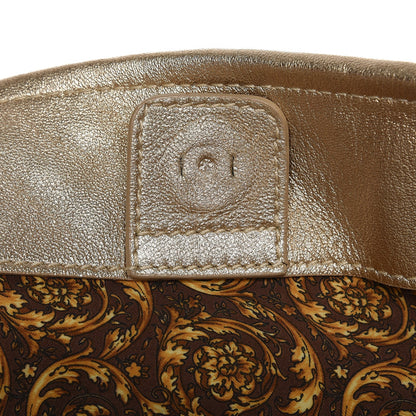 Versace Metallic Nappa Barocco Quilted Vanitas Tote Gold 8 of 10