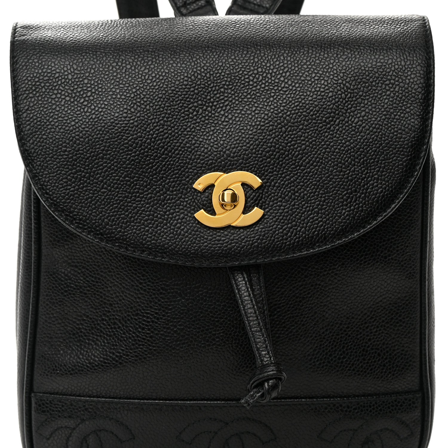 Chanel Caviar CC Backpack Black 8 of 15