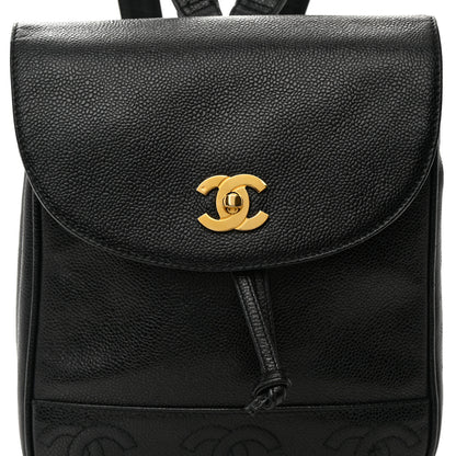 Chanel Caviar CC Backpack Black 8 of 15