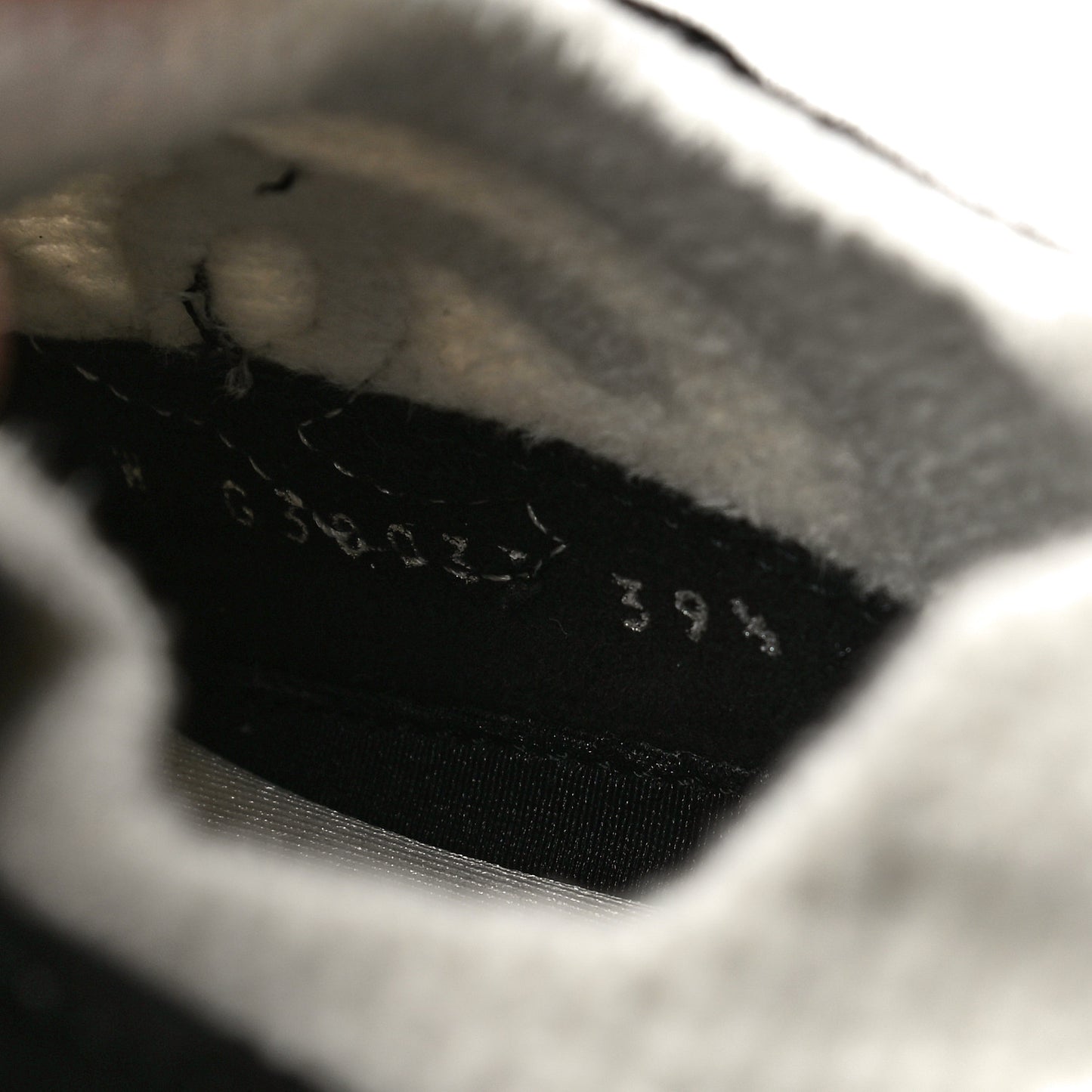 Fabric Suede Calfskin CC Sneakers 39.5 White Black
