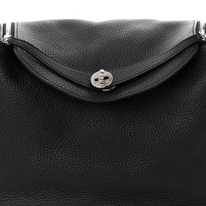 Hermes Taurillon Clemence Lindy 34 Black 8 of 10