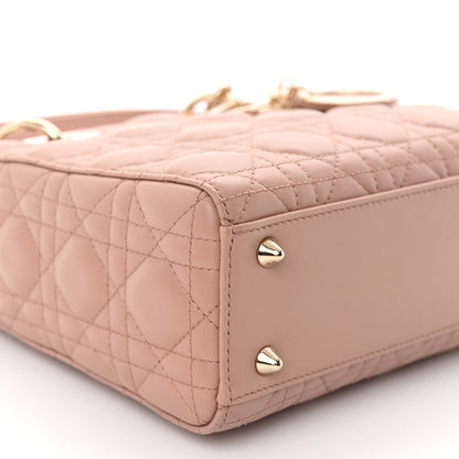 Christian Dior Lambskin Cannage Small My ABCDior Lady Dior Fard 8 of 9