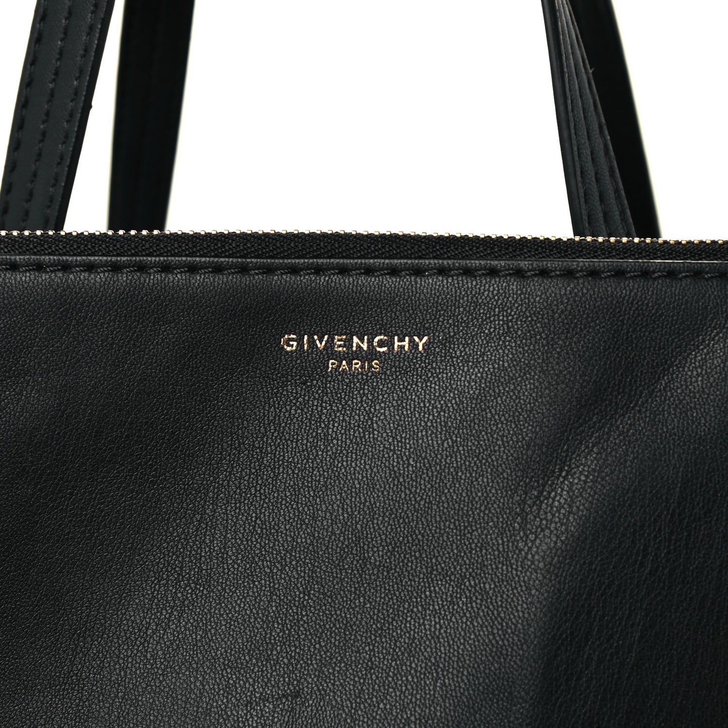 Rubber Effect Canvas Quilted Duo Shopper Tote Black