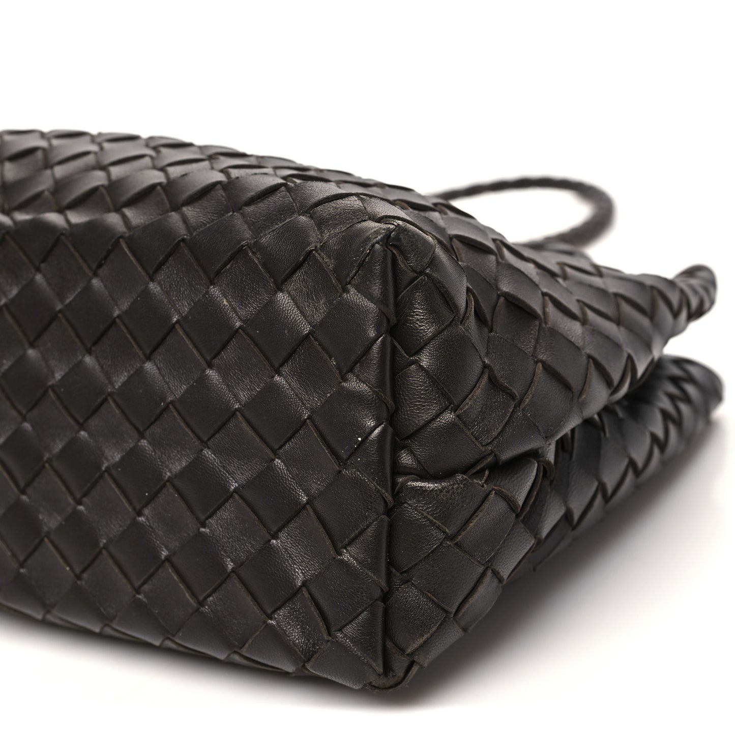 Nappa Intrecciato Medium Andiamo Shoulder Bag Fondant