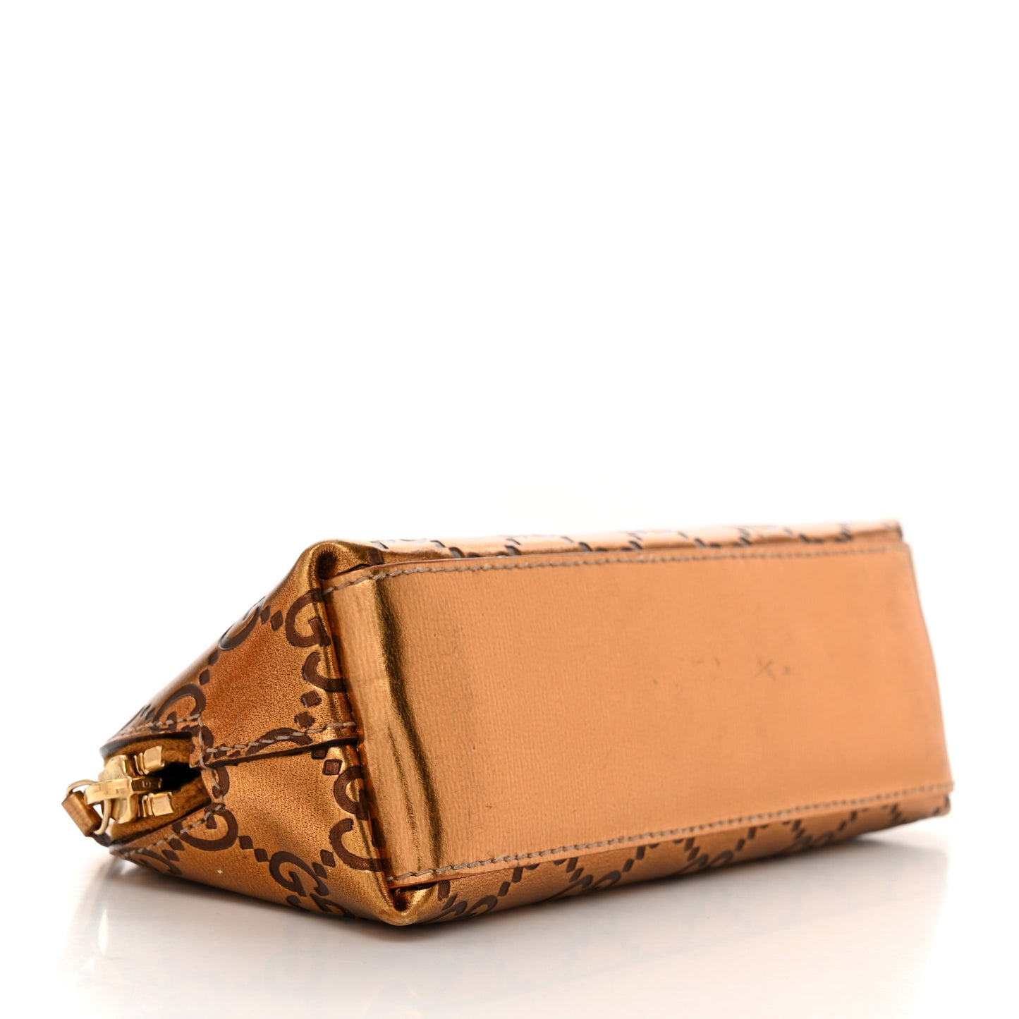 Guccissima Small Cosmetic Pouch Bronze