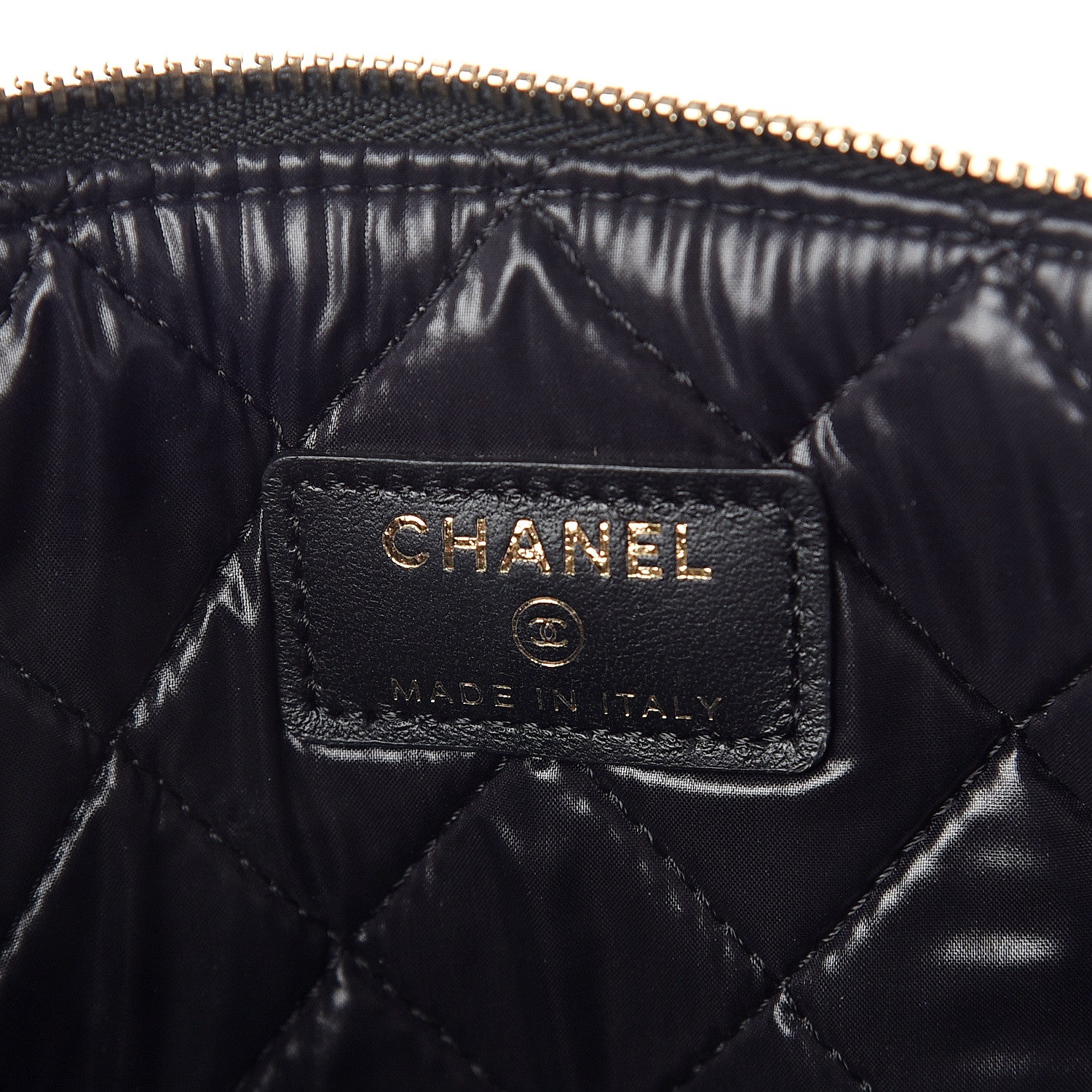 Chanel Lambskin Quilted Medium Boy Cosmetic Case Black 5 of 6