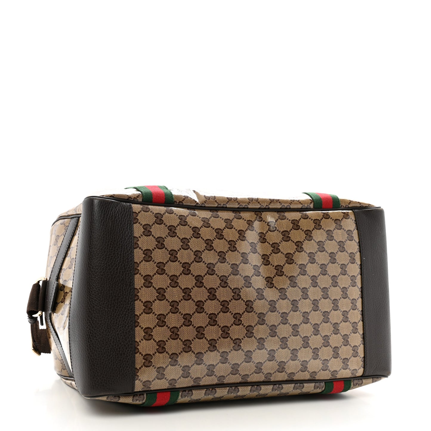 Crystal Monogram Web Large Carry On Duffle Bag Brown