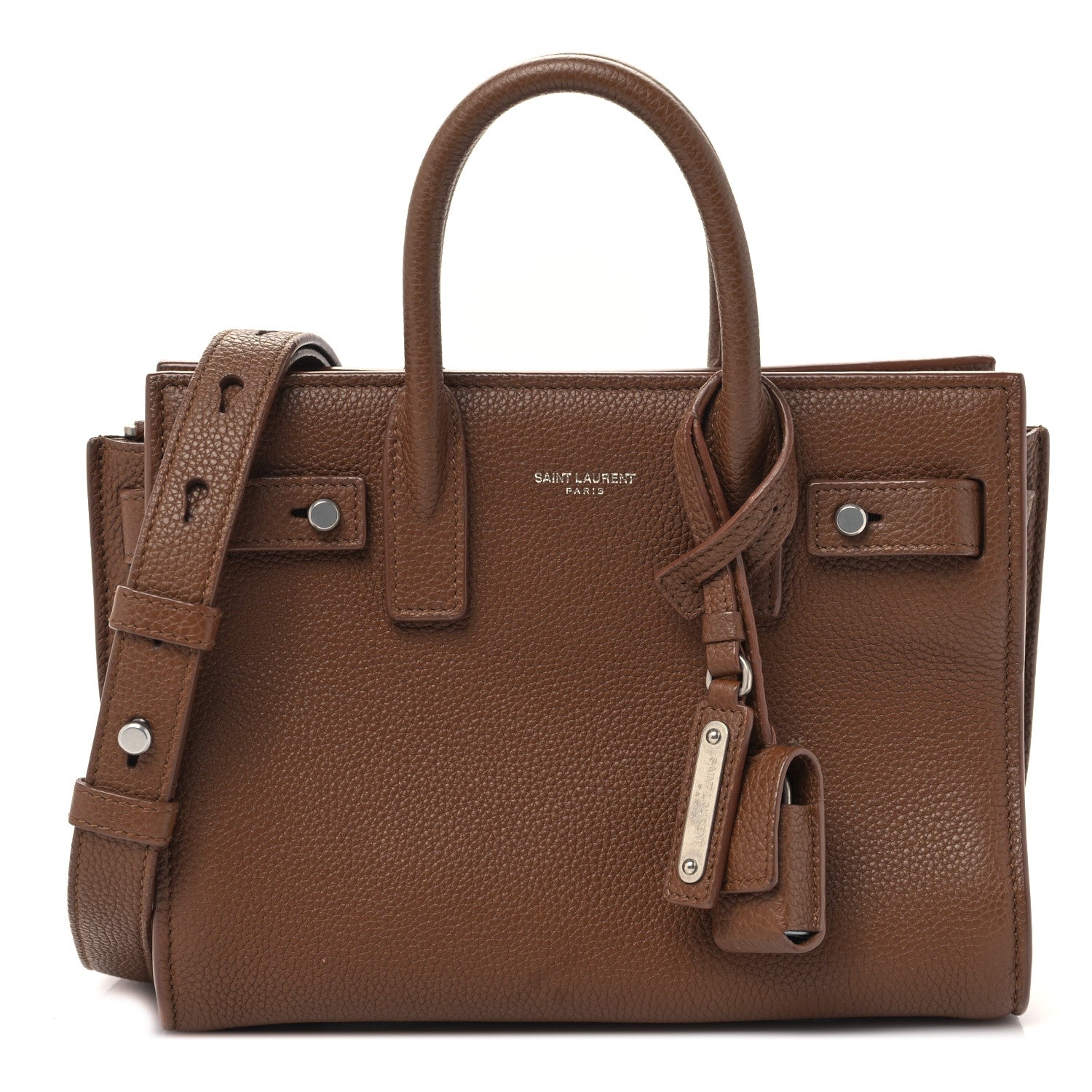 Saint Laurent Grained Calfskin Nano Supple Sac De Jour Moka 1 of 9