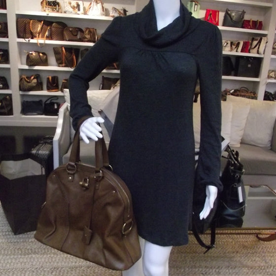 Leather Oversized Muse Brown