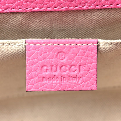 Gucci Cellarius Calfskin Mini GG Marmont Top Handle Bag Tropical Pink Flower 6 of 10