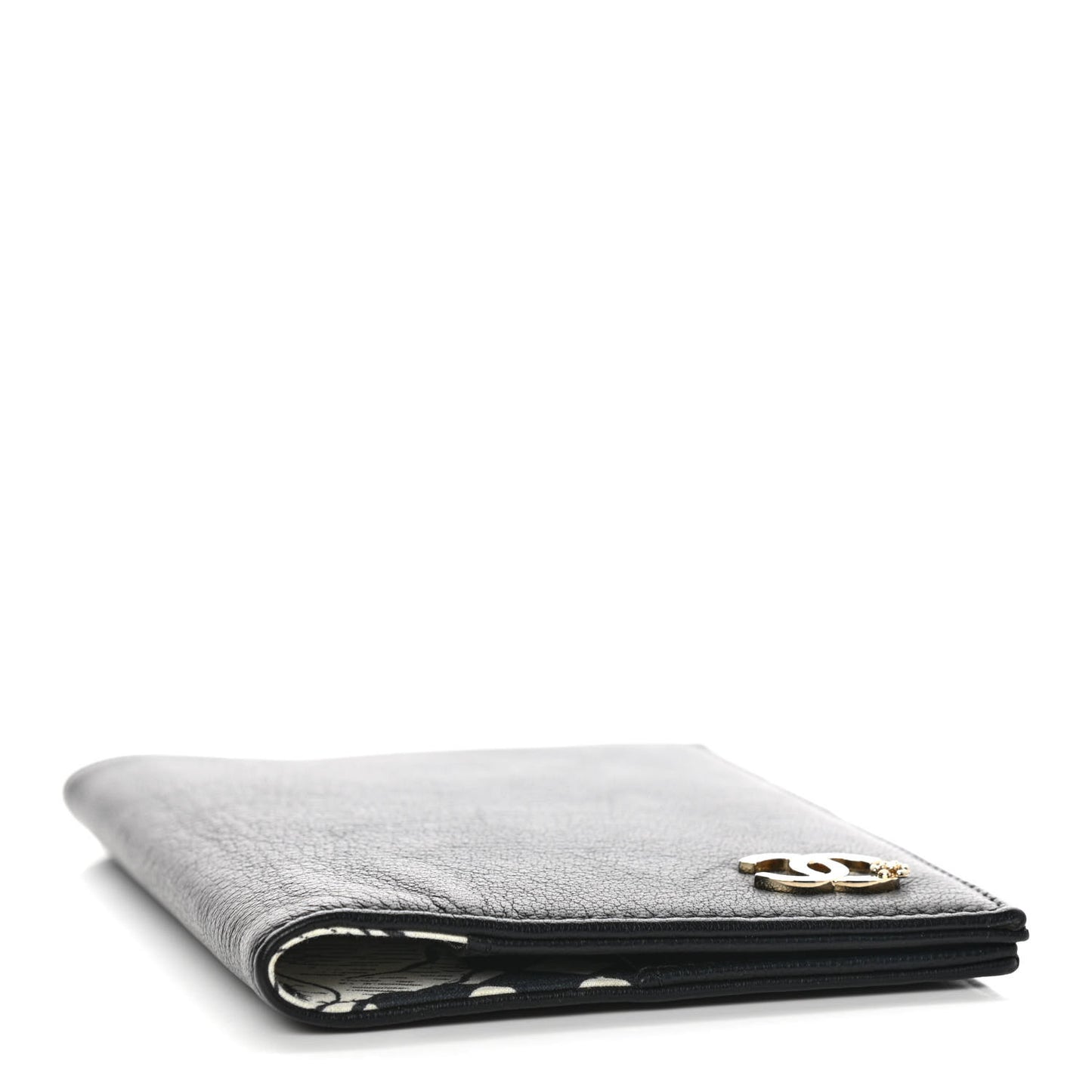 Goatskin Passport Holder Black