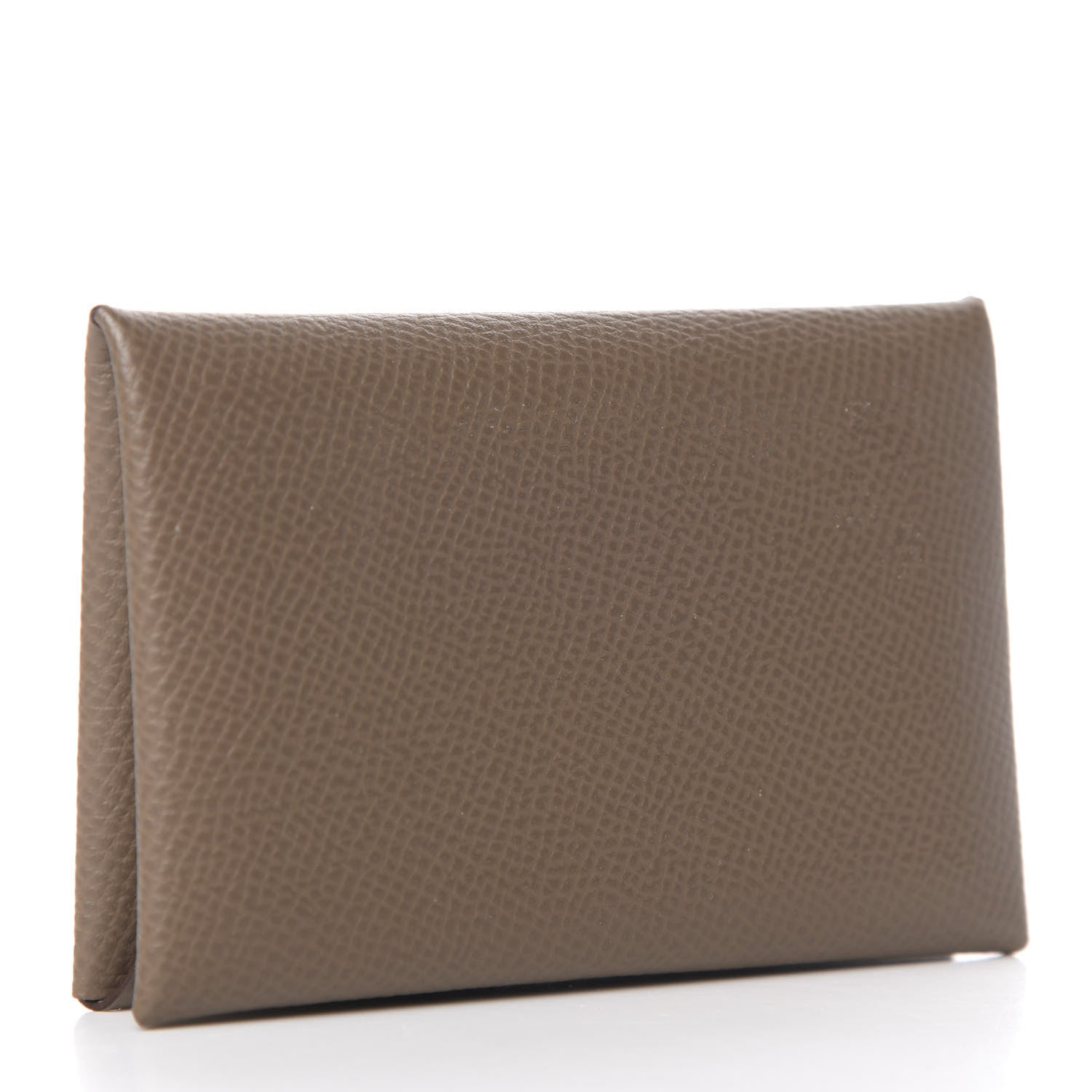 Hermes Epsom Calvi Card Case Etoupe 3 of 8